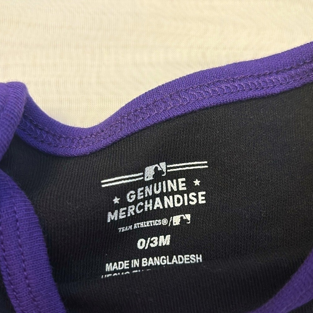 NEW [MLB] Colorado Rockies Girls Growth Stage Set of 4x, Baby 0/3 to 3/6 Months - Picture 6 of 12